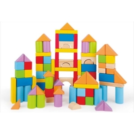 101 cubes en bois colorés hape qui favorisent le développement de l'enfant 